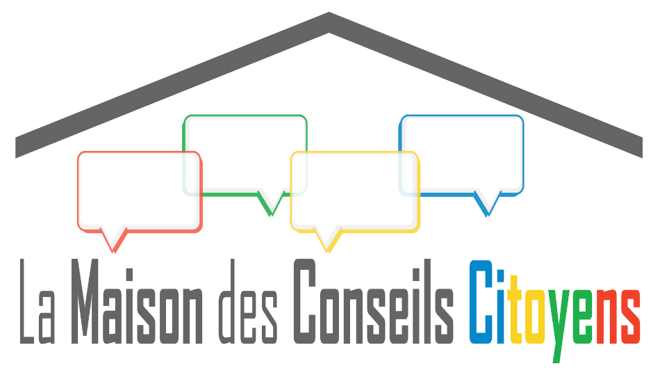 Logo représentant une maison avec 4 bulles décrivant les 4 quartiers